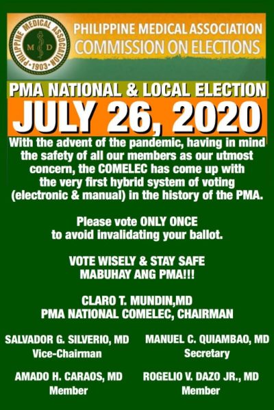 PMA National and Local Election – Philippine Medical Association