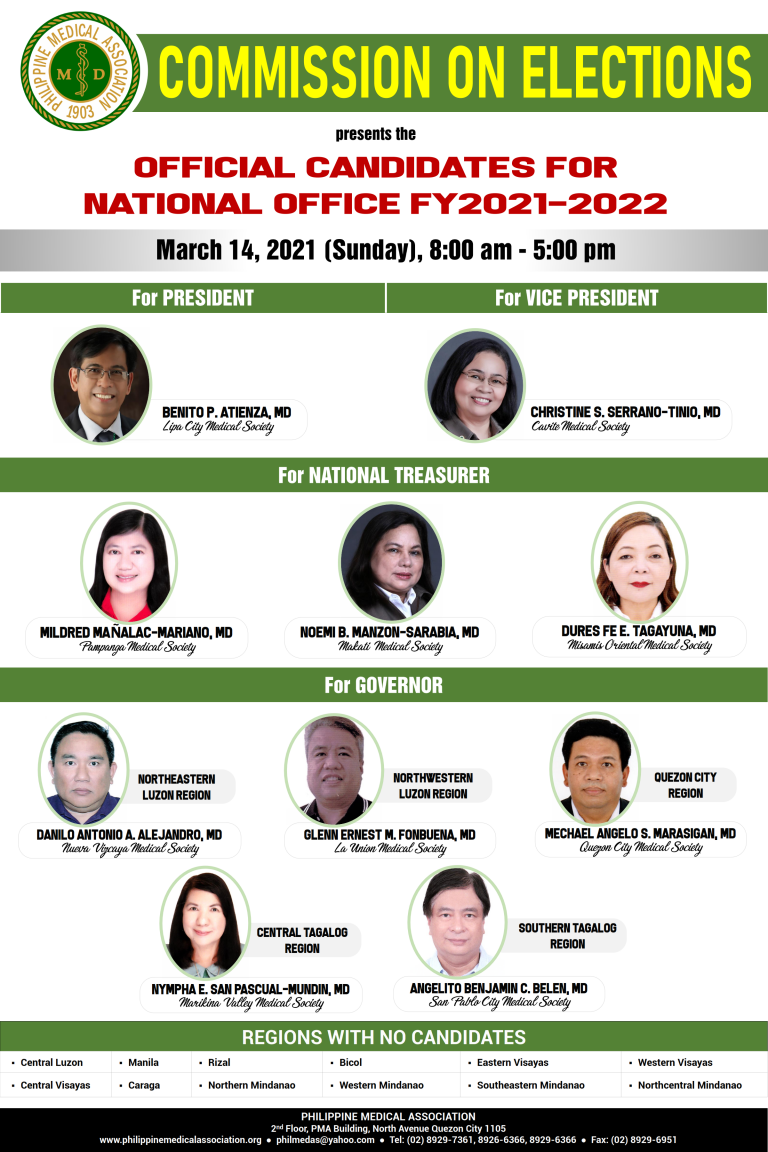 Official Candidates for National Office Fiscal Year 2021-2022