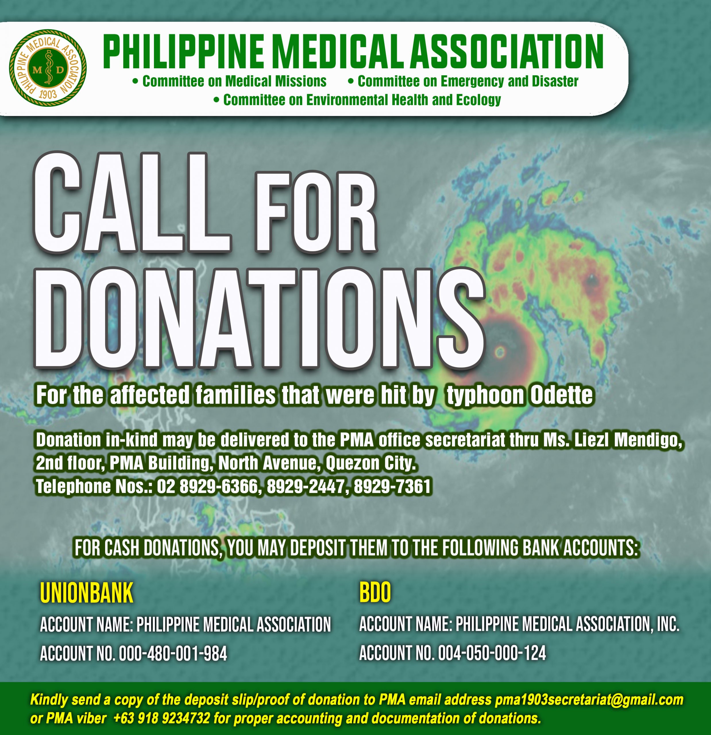 Call For Donations For The Affected Families That Were Hit By Typhoon Odette Philippine